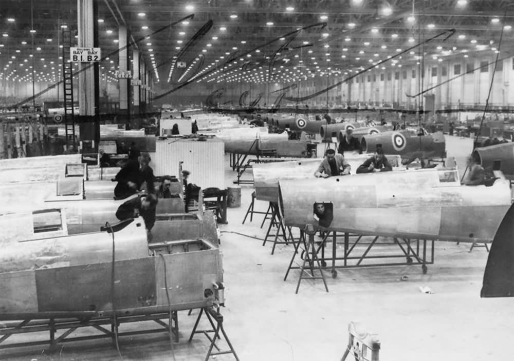 Spitfire factory in the Midlands