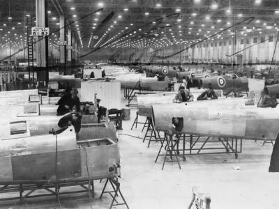 Spitfire factory in the Midlands