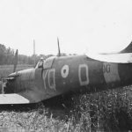 Crashed Spitfire Mk IIa P8500 YQ-D near Dunkerque, July 1941