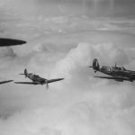 Spitfires Mk I of No. 501 Squadron RAF during patrol 1941