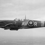 Spitfire Mk VB BM590 AV-R in flight
