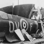 Wreck of Spitfire Mk Vb W3824 F of No. 129 Squadron