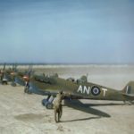 Spitfire Mk V BR195 AN-T of No. 417 Squadron RCAF at Goubrine Tunisia