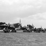 Spitfires Mk Vb of No. 453 Squadron RAAF at Drem 14 August 1942