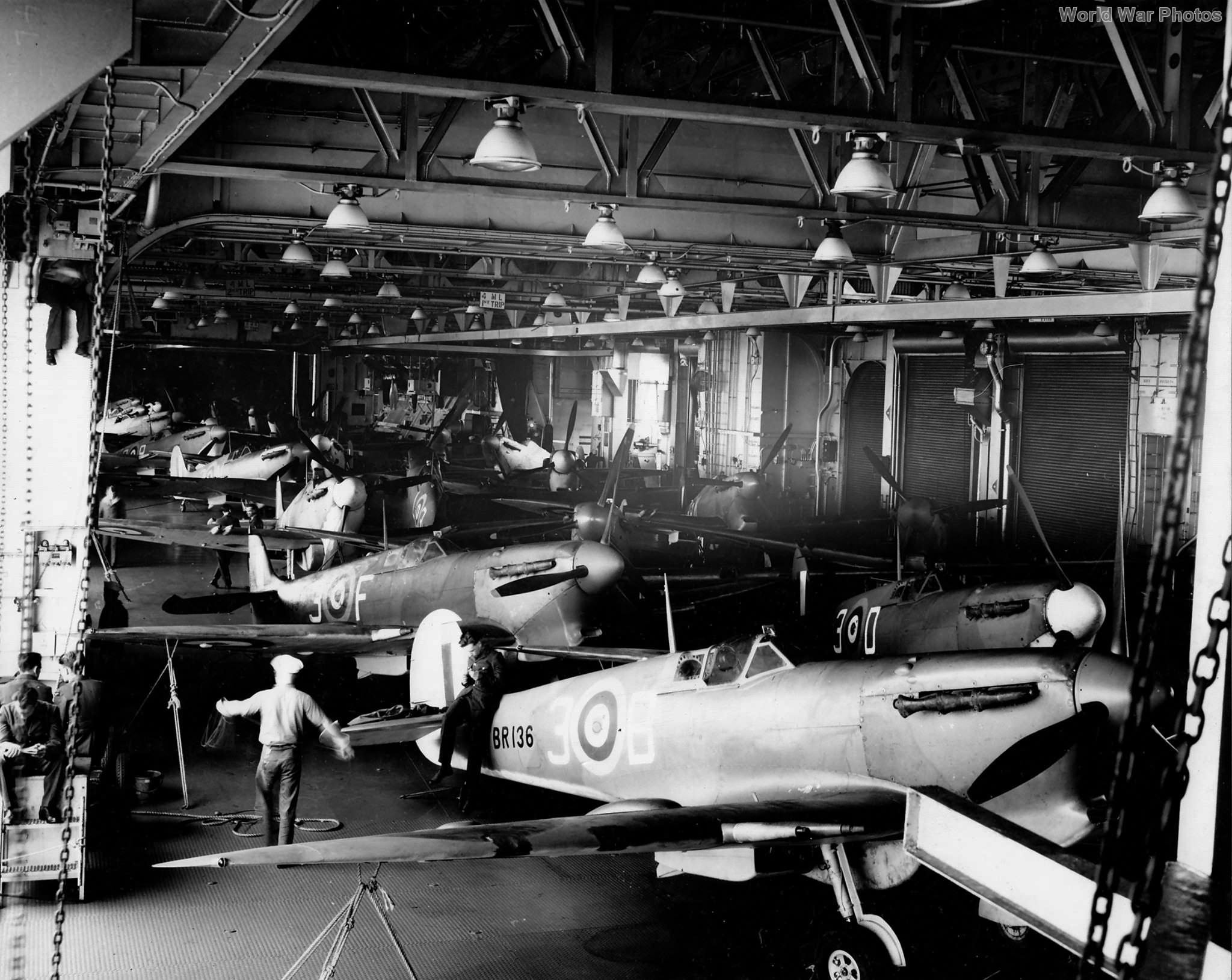 Spitfires on the USS Wasp for delivery to Malta
