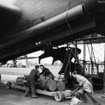 mines to be loaded into the bomb bay