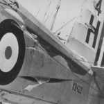 Damaged Fairey Swordfish K8422 of 820 Squadron FAA