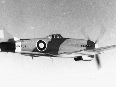 Hawker Tempest Mk V JN757 in flight