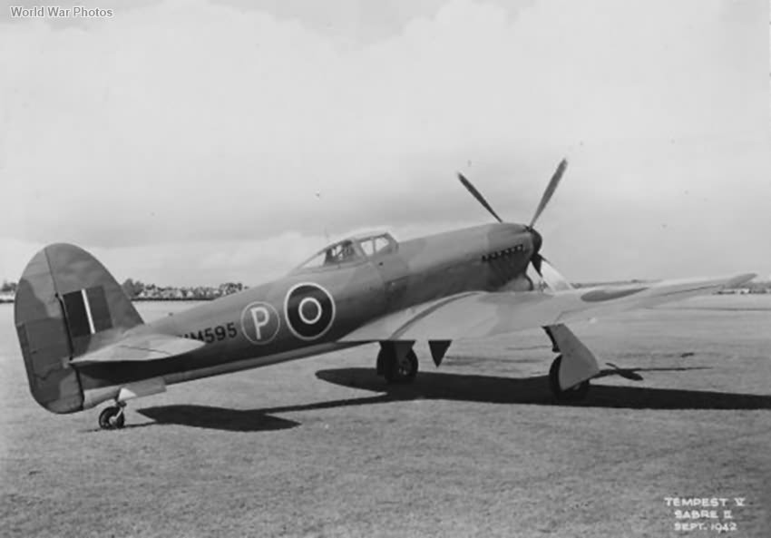 Tempest V Prototype HM595 September 1942
