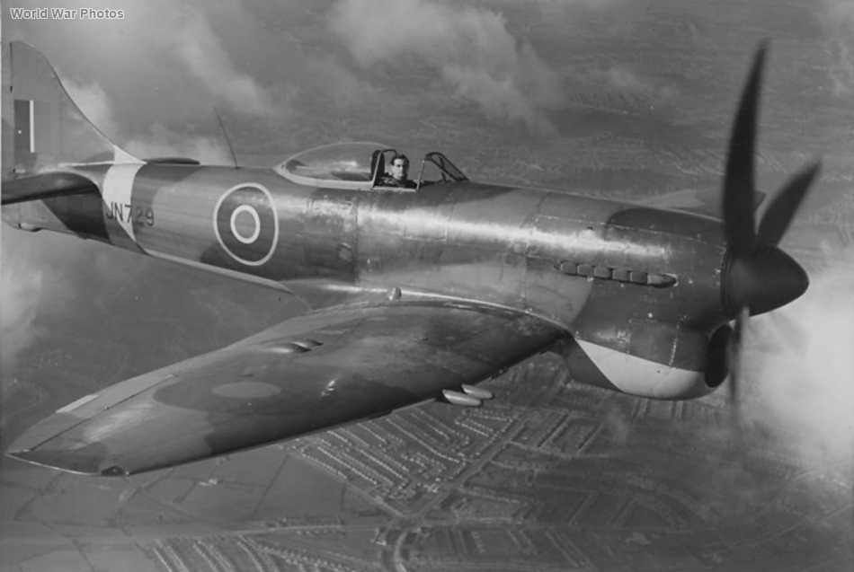 Tempest V series 1 JN729 with protruding cannon