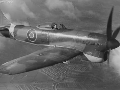 Tempest V series 1 JN729 with protruding cannon