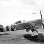 Tempest JF-Z JN862 of No. 3 Squadron RAF with D-Day stripes