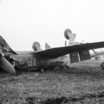 Crashed Tempest Mk V XP-P of 174 Sqn