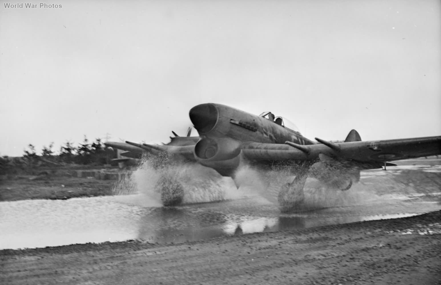 Typhoon of No. 439 Sqn with 1000lb bombs Eindhoven