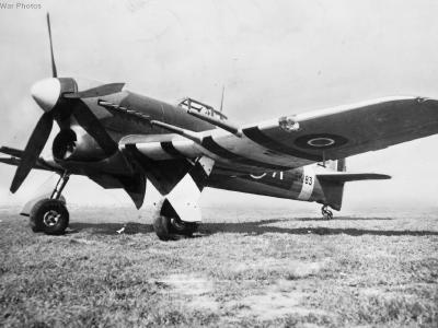 Hawker Typhoon Mk Ib EK183, code US-A of 56 Sqn 1943 2