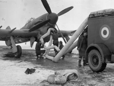 Pre-heating of Typhoon at Melsbroek