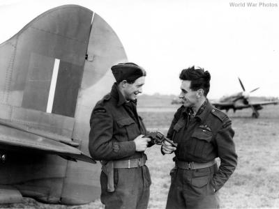 Typhoon and pilots 486 Sqn