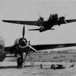 Wellington Bomber take off to night mission 1940