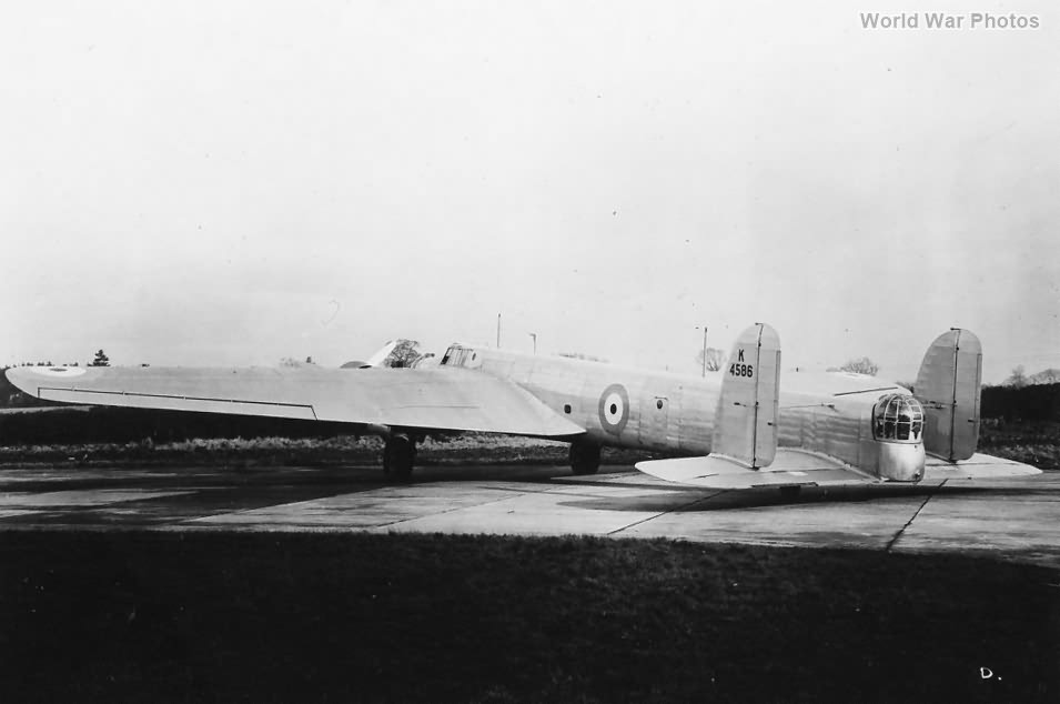 Whitley 1st Prototype K4586 1936