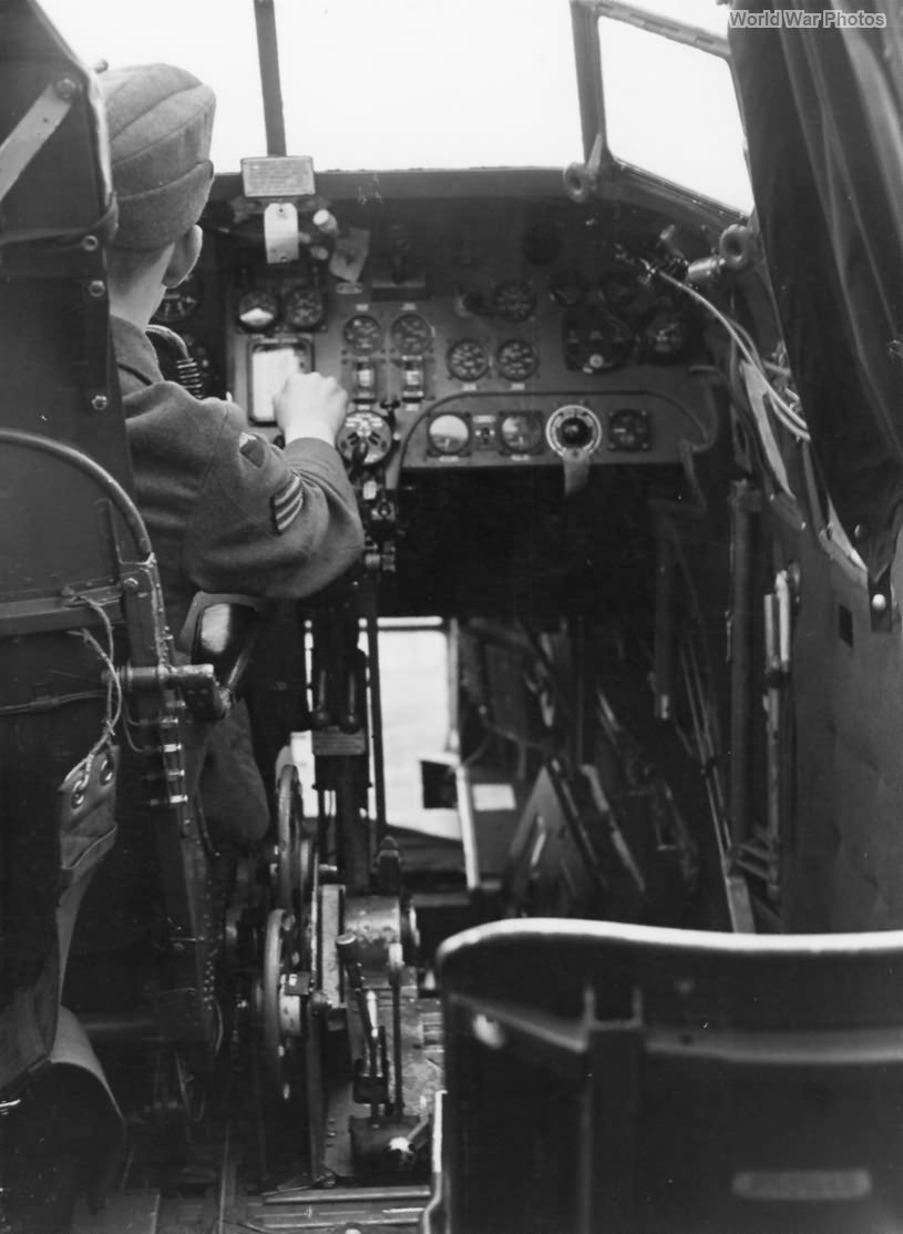 Whitley's cockpit interior