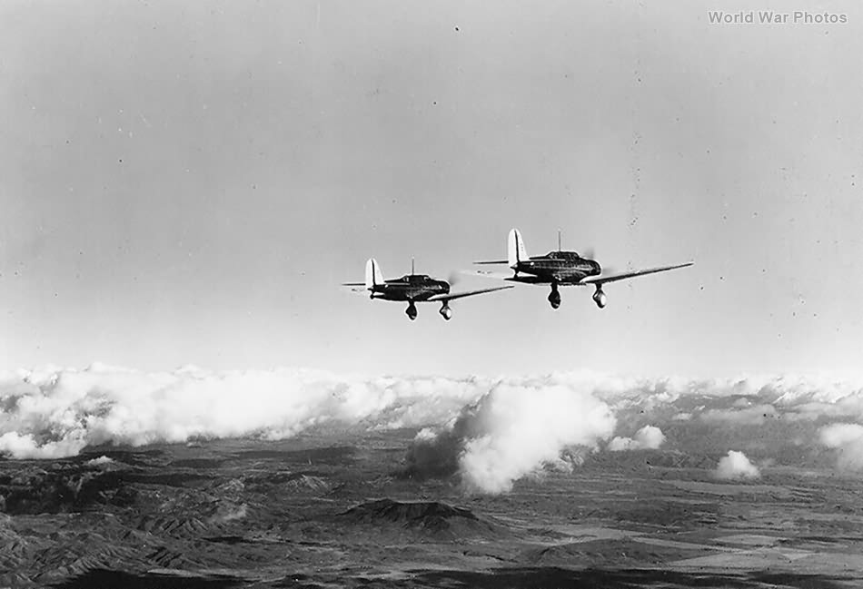 A-17s in flight