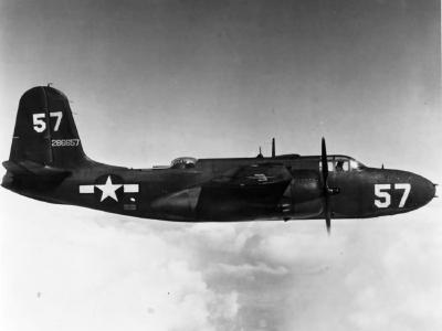 A-20G 42-86657 57 in flight