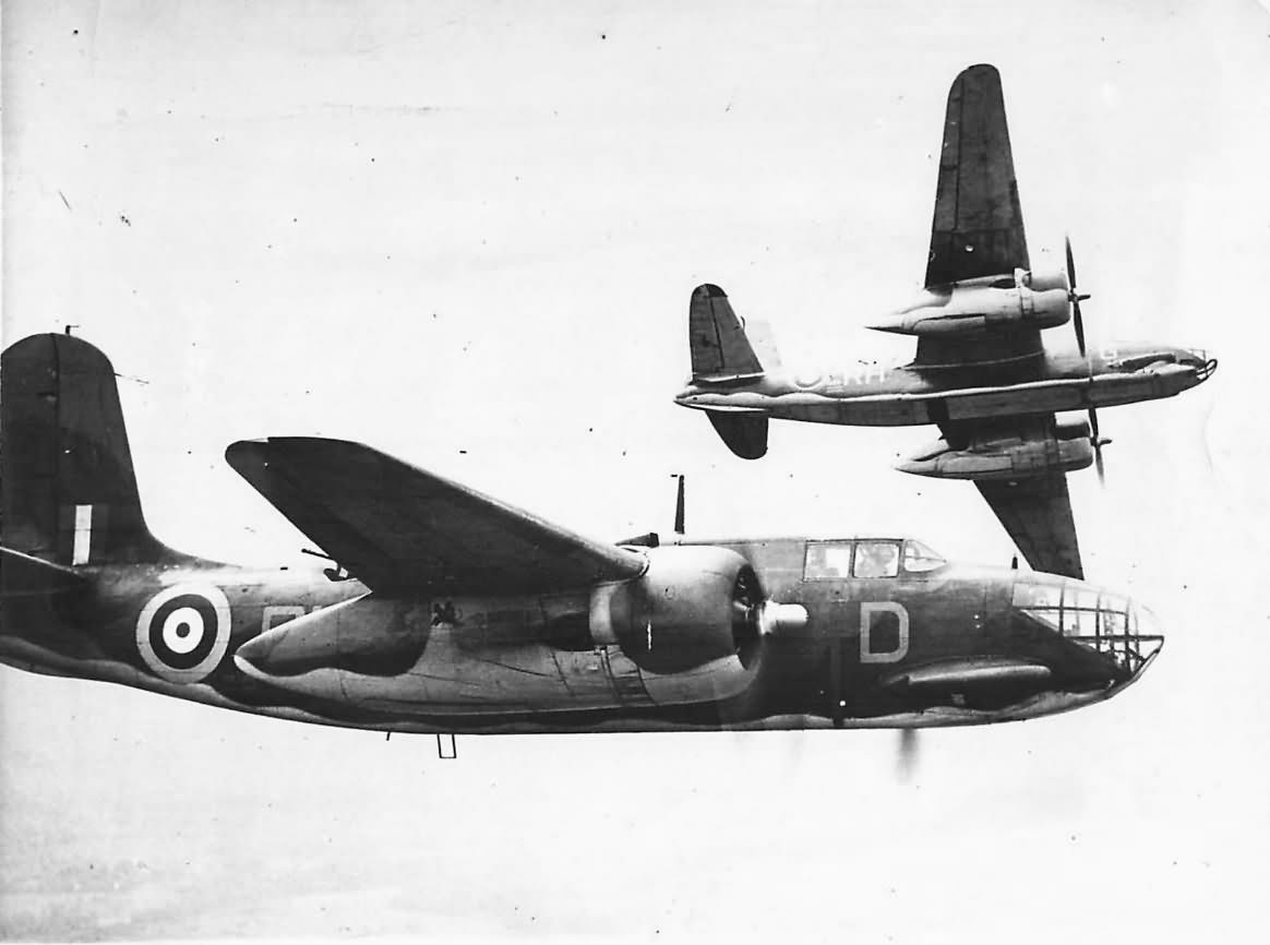 Bostons Mk III RH-D and RH-G of RAF No 88 Squdron searching for Scharnhorst 1942