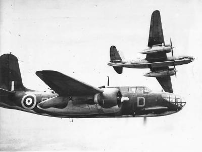 Bostons Mk III RH-D and RH-G of RAF No 88 Squdron searching for Scharnhorst 1942