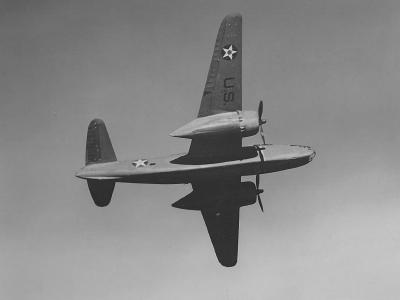 Early A-20 in flight