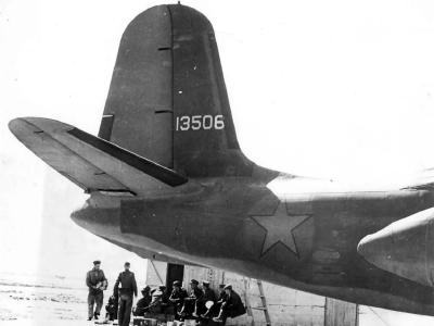 Soviet mechanics with Lend-Lease A-20B