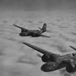 Douglas Havocs in flight during World War II