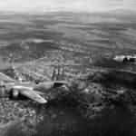 A-20 52 and 51 of the 47th Bombardment Group in flight