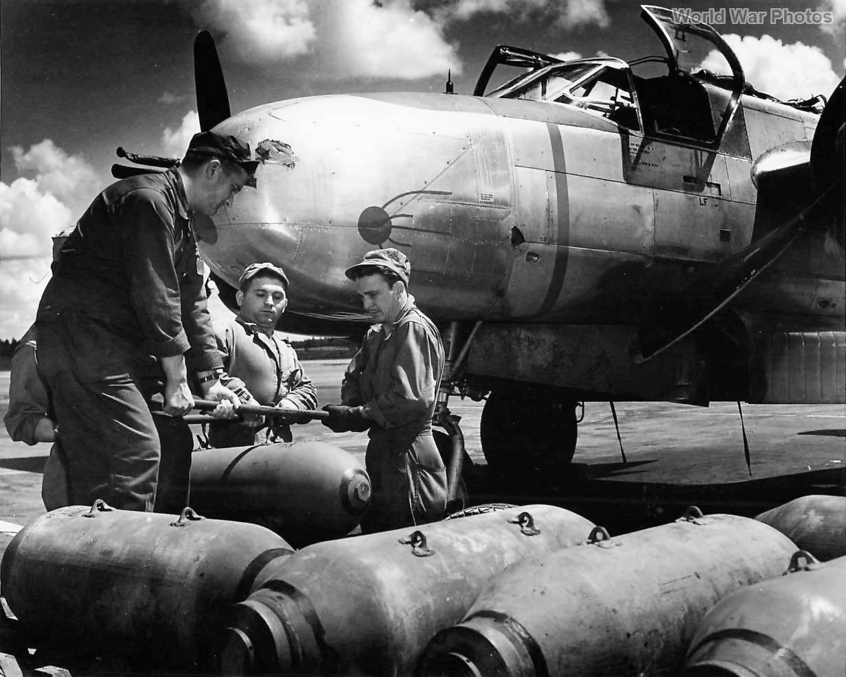 500lb Pound Bombs Loaded on Invader