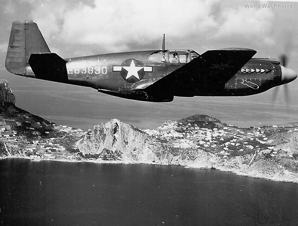 North American A-36 in flight