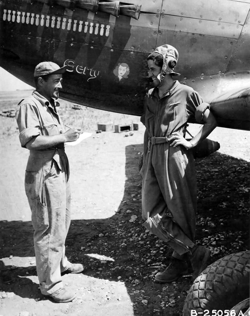 A-36 pilot 2lt Joseph Carparelli 522nd FBS 27th Fighter Bomber Group July 1943 Africa