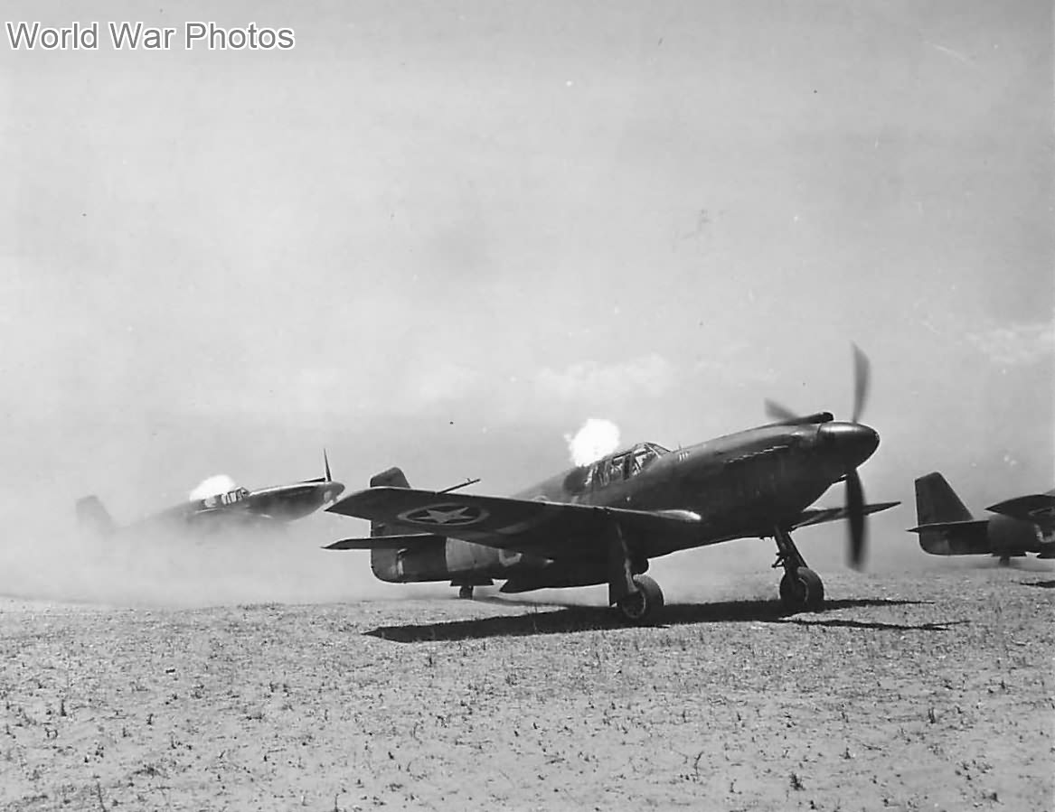 A-36 Apaches in North Africa prepare for take-off