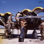 Mechanics Working on AT-9 engines