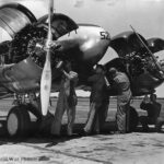 Mechanics Working on Curtiss-Wright AT-9 at Maxwell Field 42