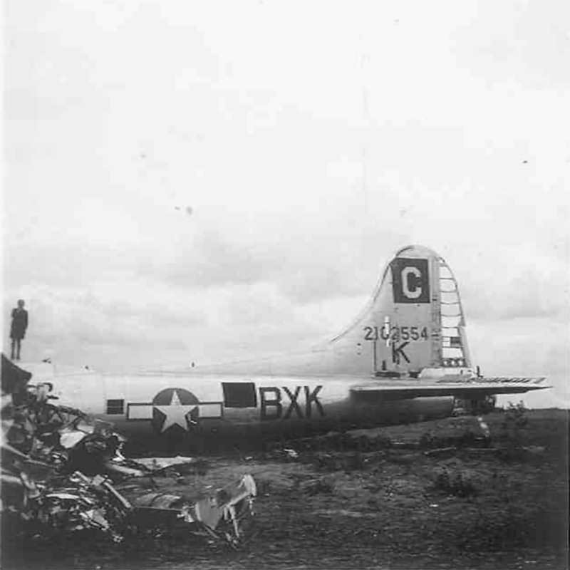 B-17 Flying Fortress of the 96th Bomb Group 338th Bomb Squadron Crashed near Amersfoort