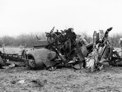 Wreck of 381st Bomb Group B-17G Flying Fortress England March 1944