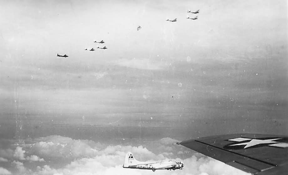 384th Bomb Group B-17 Bombers Heading to Target 2