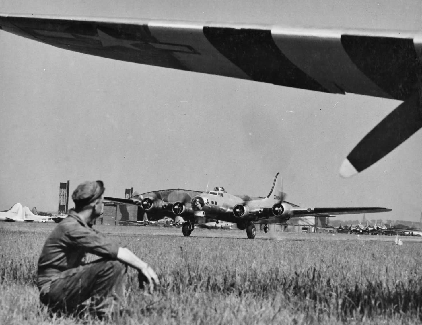 B-17G Bomber Burtonwood Airfield England