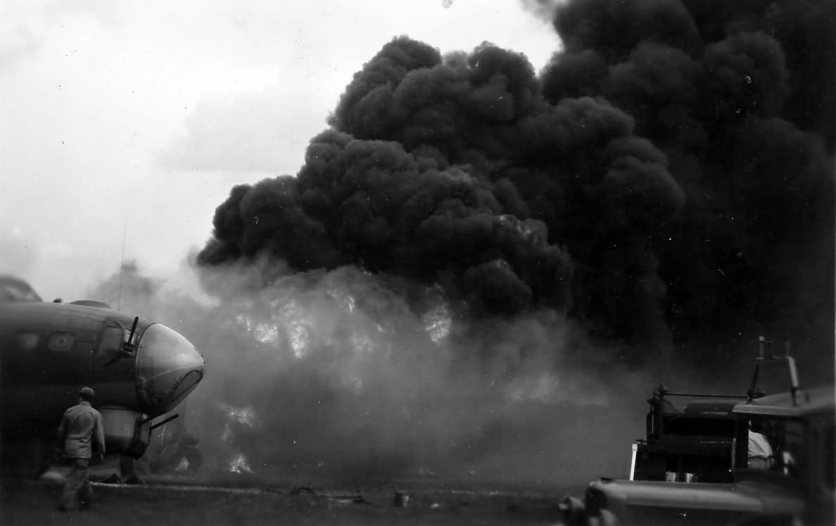 B-17G Crash and Fire 42-37789 3