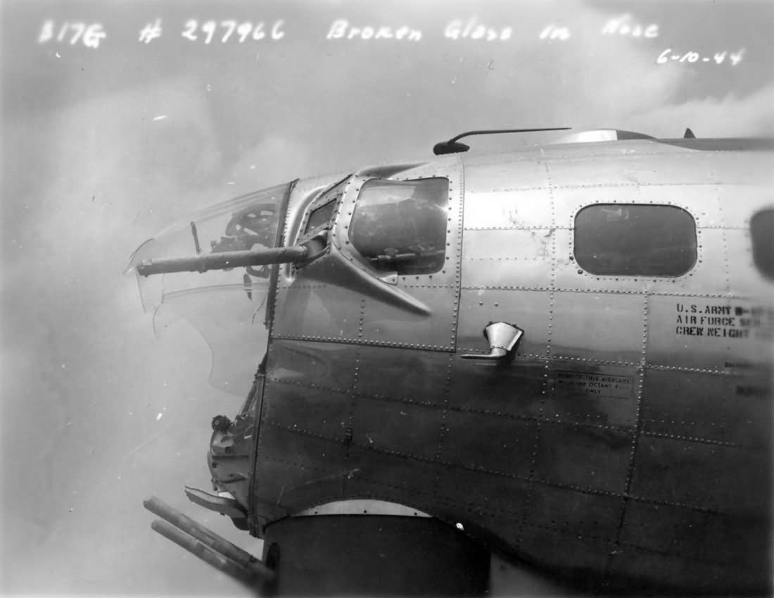B-17G Flying Fortress With Shattered Nose 42-97966