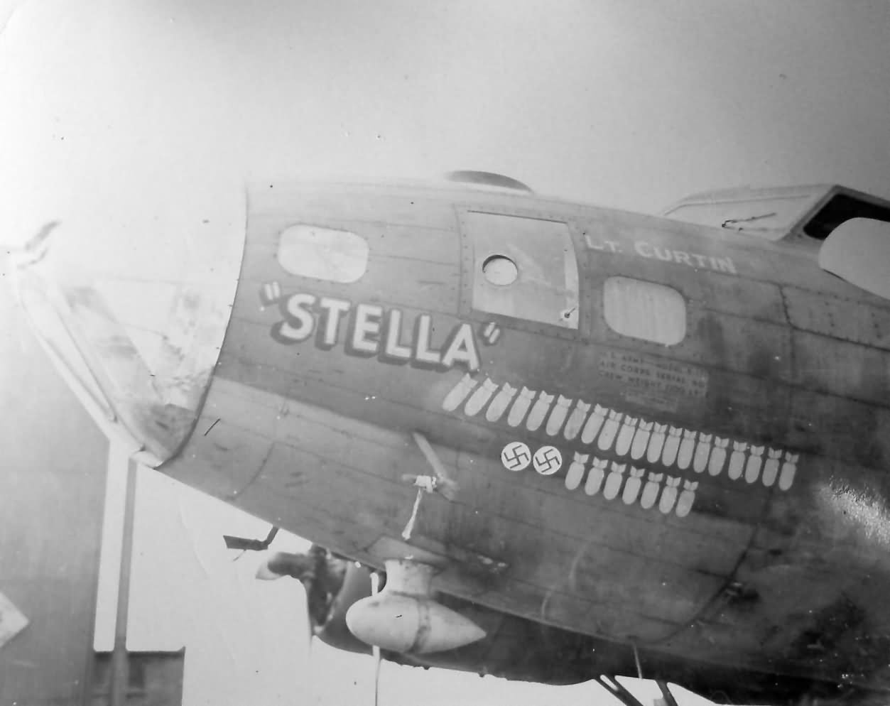 Boeing B-17F Flying Fortress Stella of the 384th Bomb Group, 544th Bomb Squadron