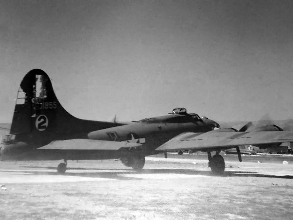 B-17 with damaged tail 97th BG 342nd BS