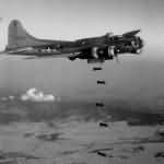 383rd Bomb Group B-17G releasing its bombs over Vienna on February 7 1945