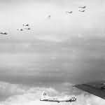 384th Bomb Group B-17 Bombers Heading to Target 2