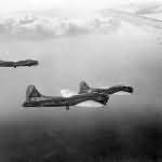 384th Bomb Group B-17 Bombers in Flight Heading Towards Target