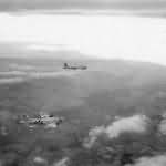384th Bomb Group B-17 Bombers in Flight Heading Towards Target 2